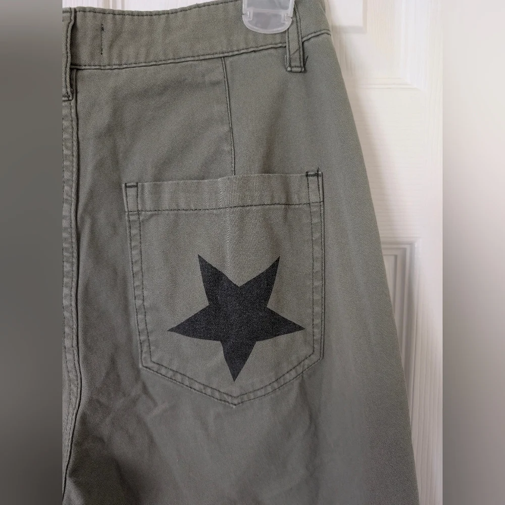 Pistola Tammy High Waisted Straight Leg Pants, Royal Honor Cotton Size 24 - Picture 9 of 16